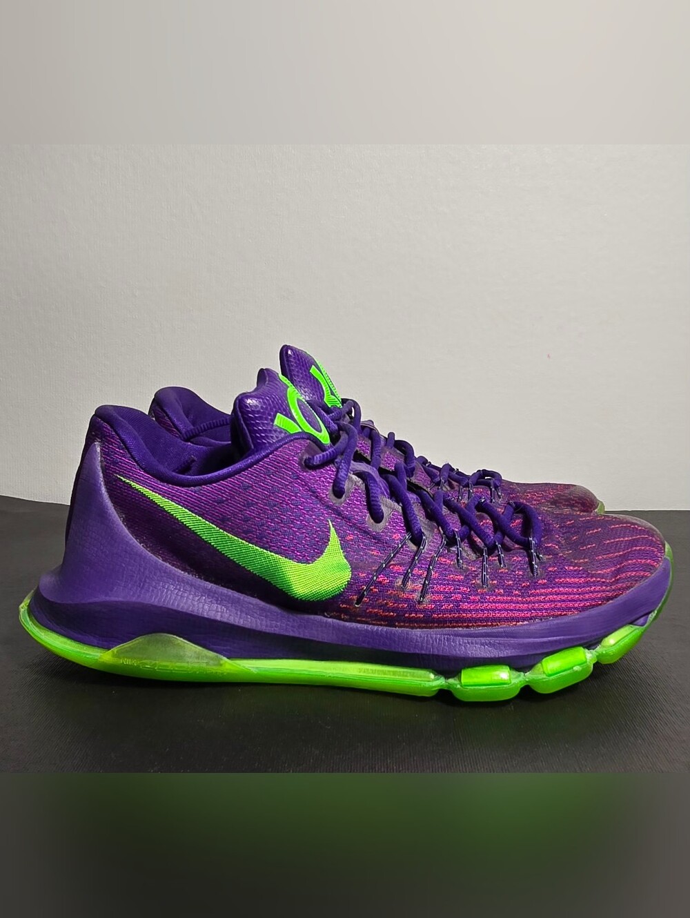 RARE Nike Zoom KD 8 VIII Basketball Trainers 749375-535 Joker Glow Size 10